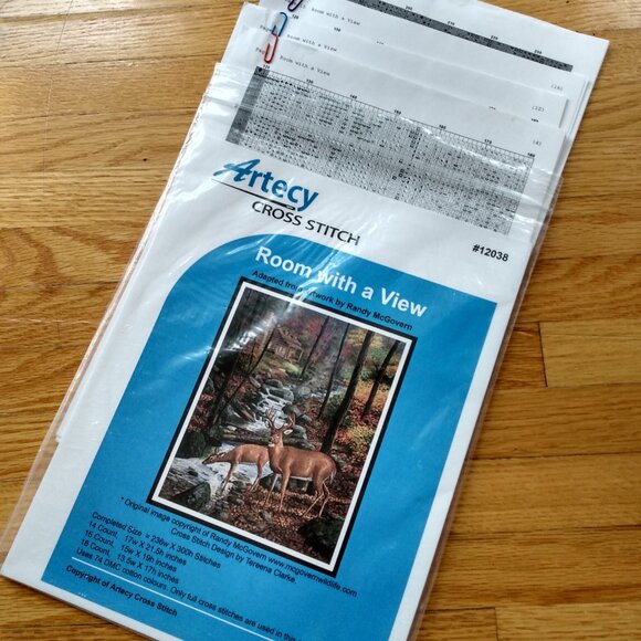 Artecy Cross Stitch Patterns Lot of 5 Animal Themes Elephant Orca Deer Dolphin - Picture 7 of 8